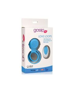Curve Toys Gossip Love Loops 10X Silicone Cock Ring w/Remote